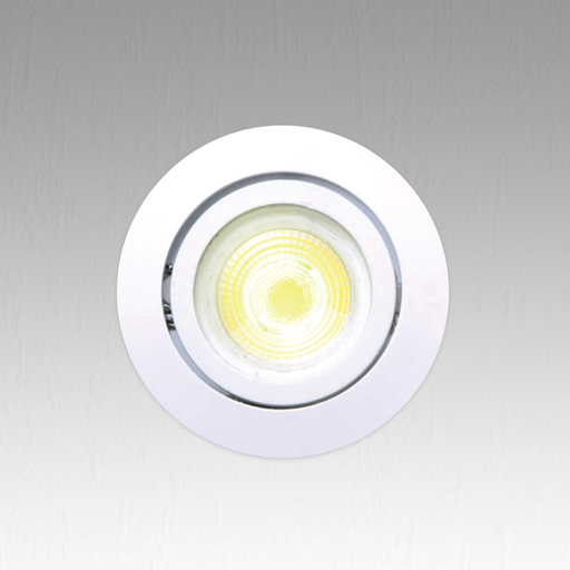 [PR012WH] White Round Fixed Spot Holder PROLIGHT+ 